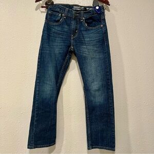 Levi’s Boy’s Denim Straight Leg Jeans Dark Wash Size 12 Regular Pants Adjustable